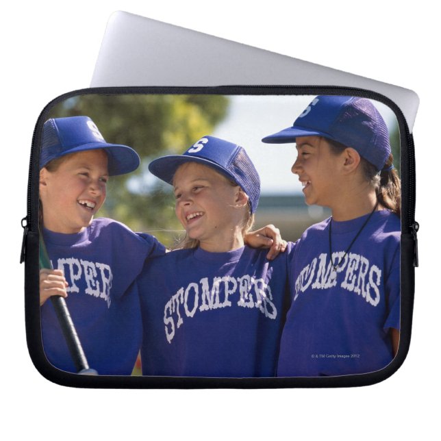 Protection Pour Ordinateur Portable Équipe de softball (Devant)