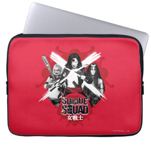 Protection Pour Ordinateur Portable Équipe de suicide   Squad Girls "Female Warrior"