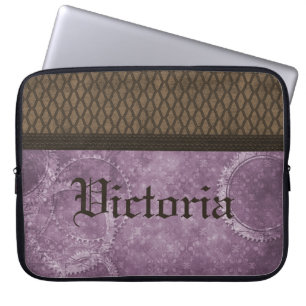 Protection Pour Ordinateur Portable Équipement En Métal Manche À Vapeur, Violet