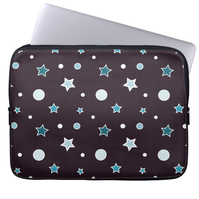Protection Pour Ordinateur Portable Étoiles bleues (Devant)