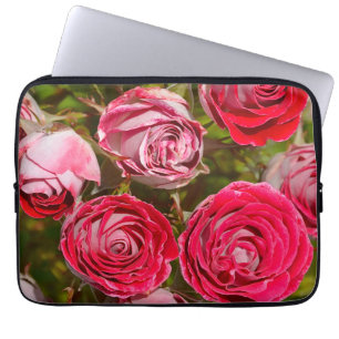 Protection Pour Ordinateur Portable Étui pour iPad à motif d'impression de roses rouge