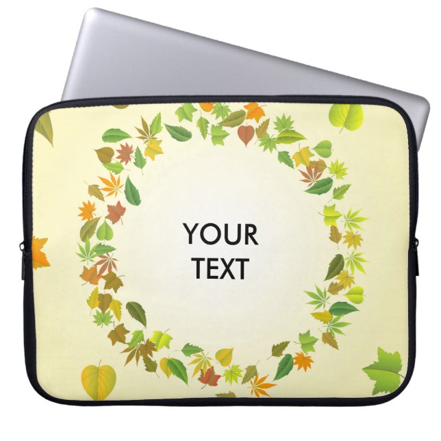 Protection Pour Ordinateur Portable Feuilles d'automne (Devant)