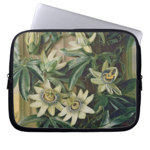 Protection Pour Ordinateur Portable Fleur bleue de passion pour le "temple de Flora"