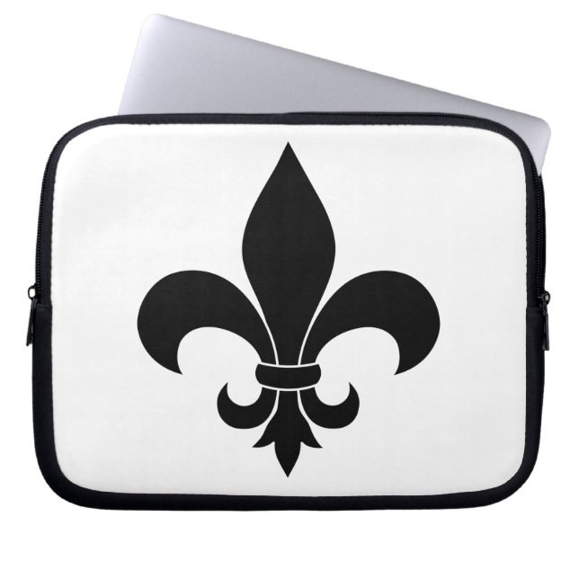 Protection Pour Ordinateur Portable Fleur de lis Motif Classic (Devant)