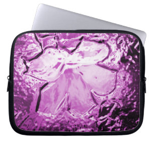 Protection Pour Ordinateur Portable Fleur de verre violet