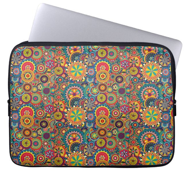 Protection Pour Ordinateur Portable Fleur éclat Pinwheel (Devant)