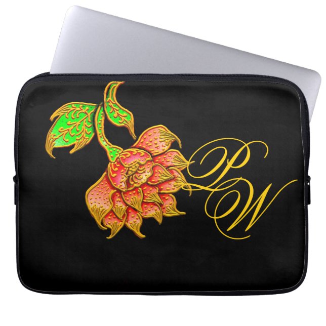 Protection Pour Ordinateur Portable Fleur géante (Devant)
