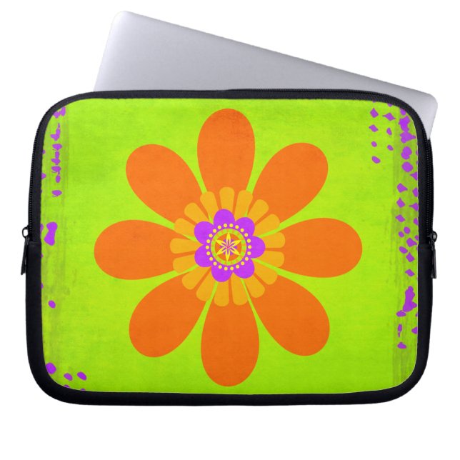 Protection Pour Ordinateur Portable Fleur hippie (Devant)