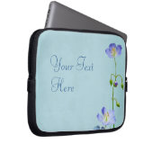 Protection Pour Ordinateur Portable Fleur sauvage bleu (Devant droit)