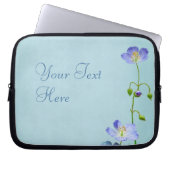 Protection Pour Ordinateur Portable Fleur sauvage bleu (Devant)