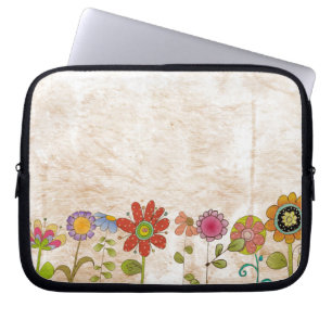 Protection Pour Ordinateur Portable Fleurs