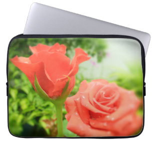 Protection Pour Ordinateur Portable Fleurs de rose romantiques