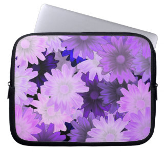 Protection Pour Ordinateur Portable Floral mauve
