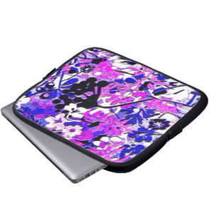 Protection Pour Ordinateur Portable Flore rétro Wacky