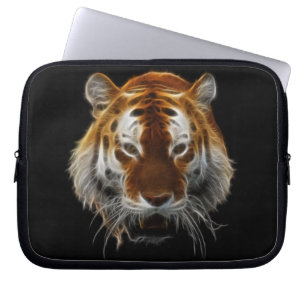 Protection Pour Ordinateur Portable Fractale de tigre