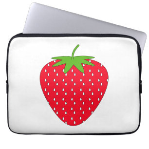 Protection Pour Ordinateur Portable Fraise rouge