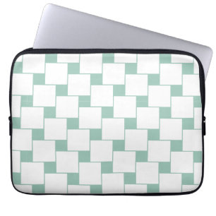 Protection Pour Ordinateur Portable Fun tissé Carré Mint Green