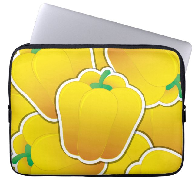 Protection Pour Ordinateur Portable Funy yellow pepper (Devant)