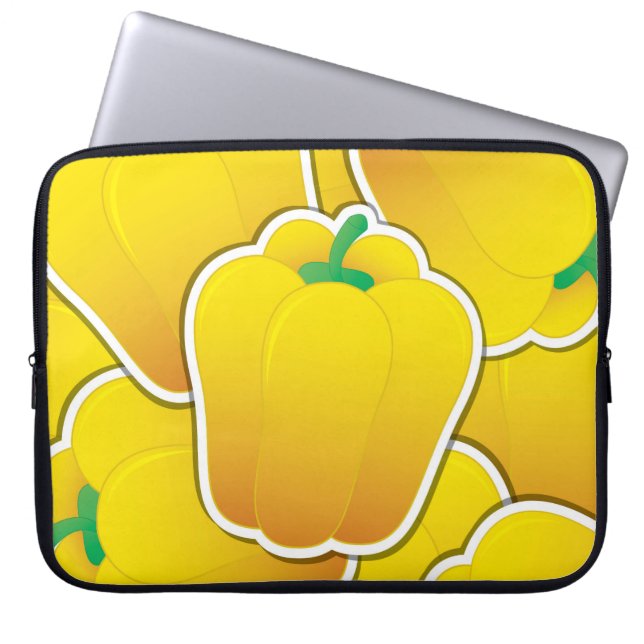 Protection Pour Ordinateur Portable Funy yellow pepper (Devant)