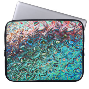 Protection Pour Ordinateur Portable Gel bleu liquide Abstrait