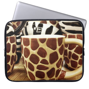Protection Pour Ordinateur Portable Giraffe cool Motif et Zebra Stripes Café Mugs