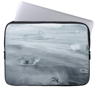Protection Pour Ordinateur Portable Glace et eau sur une plage, Islande