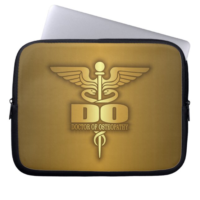 Protection Pour Ordinateur Portable Gold Caduceus (DO) (Devant)