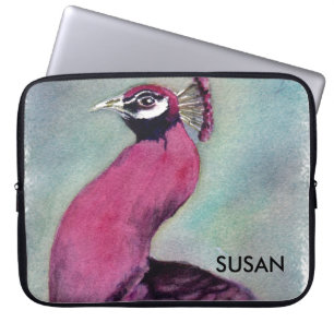 PROTECTION POUR ORDINATEUR PORTABLE GORGEANT PEACOCK ROSE