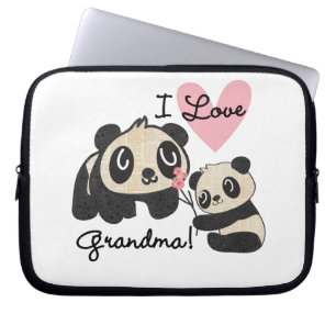 Protection Pour Ordinateur Portable Grand-maman d'amour des ours panda I