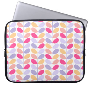 Protection Pour Ordinateur Portable Grand Motif Feuille rétro
