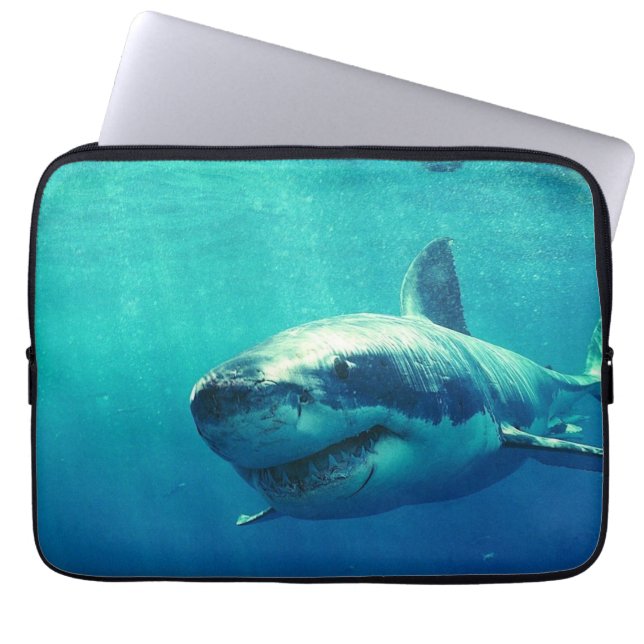 PROTECTION POUR ORDINATEUR PORTABLE GRAND REQUIN BLANC 1 (Devant)