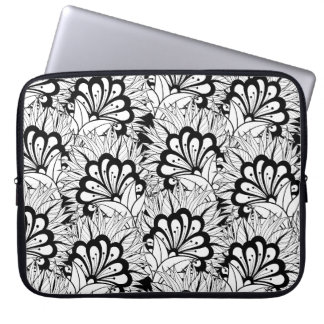 Protection Pour Ordinateur Portable Griffonnage de motif de fleur