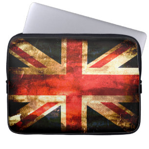 Protection Pour Ordinateur Portable Grunge de drapeau du Royaume-Uni