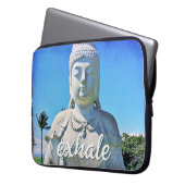 Protection Pour Ordinateur Portable Hawaii Tropical Buddha Photo Exhale Citation Scrip (devant gauche)