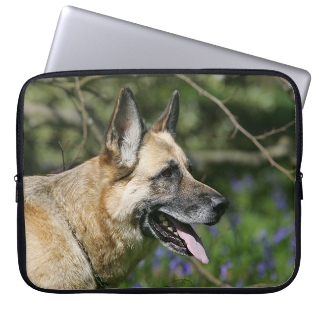 Protection Pour Ordinateur Portable Headshot 3 de berger allemand (Devant)