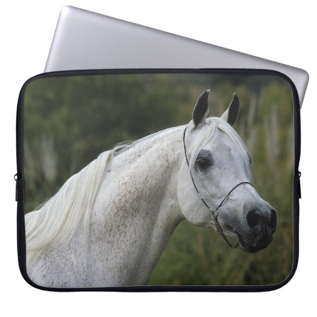 Protection Pour Ordinateur Portable Headshot arabe 1 de cheval (Devant)