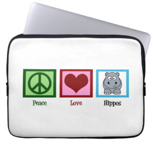 Protection Pour Ordinateur Portable Hippopotame mignon