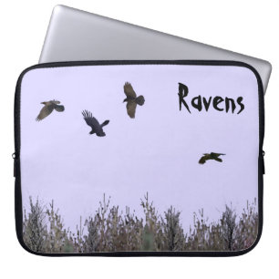 Protection Pour Ordinateur Portable Horloge des ravens