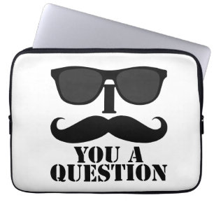 Protection Pour Ordinateur Portable I moustache vous lunettes de soleil d'une question