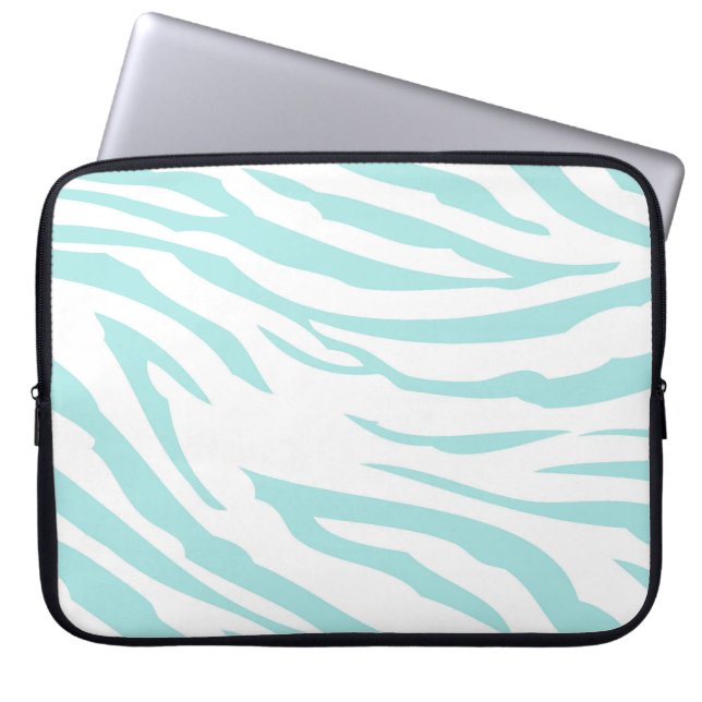 Protection Pour Ordinateur Portable Impression Sky Blue Zebra (Devant)