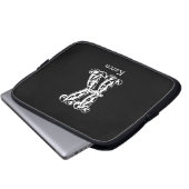 Protection Pour Ordinateur Portable Initiales de la lettre K de monogramme (Devant bas)