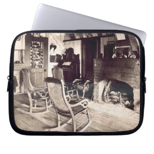 Protection Pour Ordinateur Portable Intérieur d'une cabane en bois américaine, c.188