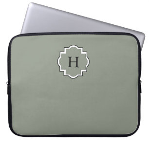 PROTECTION POUR ORDINATEUR PORTABLE IPAD CHIC SLEEVE_513 SAGE/BLACK/WHITE
