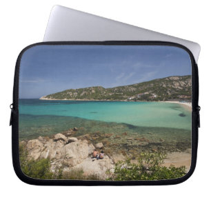Protection Pour Ordinateur Portable Italie, Sardaigne, Baja Sardaigne. Plage de la sta
