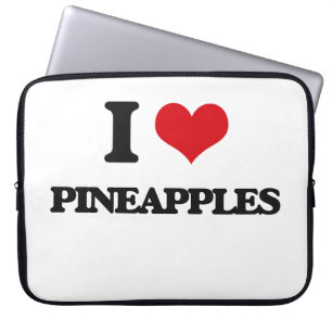 Protection Pour Ordinateur Portable J'aime des ananas