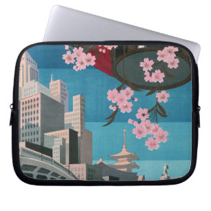 Protection Pour Ordinateur Portable Japon Tokyo Vintage Japonais affiche de voyage