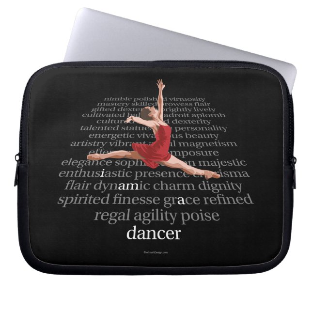 Protection Pour Ordinateur Portable Je Suis Une danseuse (Devant)