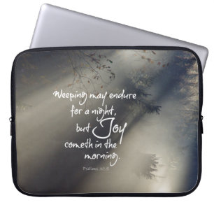 Protection Pour Ordinateur Portable Joie dans la Bible du matin