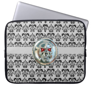 Protection Pour Ordinateur Portable JUMEAU DAMASK gris noir