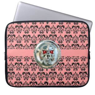 Protection Pour Ordinateur Portable JUMEAUX DAMASK rose noir
